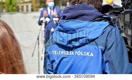 Warsaw, Poland. 7 May 2020. Candidate For The Office Of Polish President Szymon Holownia. View Of Pr