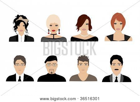 Avatars de différentes personnes