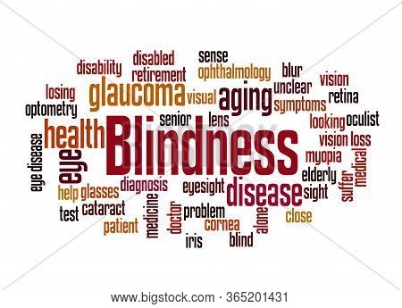 Blindness Word Cloud Concept