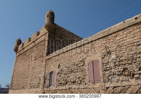 Sqala Du Port, A Defensive Tower At The Atlantic Port Of Essaouira, Morocco