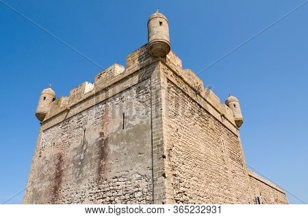 Sqala Du Port, A Defensive Tower At The Atlantic Port Of Essaouira, Morocco