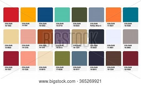 Colour Palette Catalog Samples Vector In Rgb