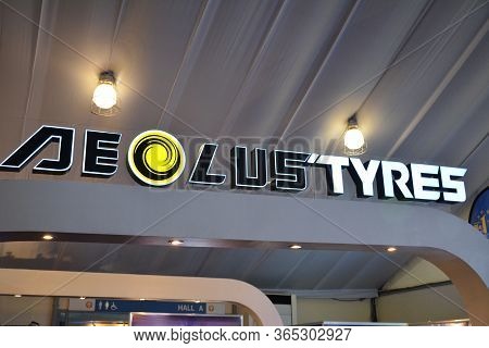 Pasay, Ph - Apr 7 - Aeolus Tyres Sign At Manila International Auto Show On April 7, 2019 In Pasay, P