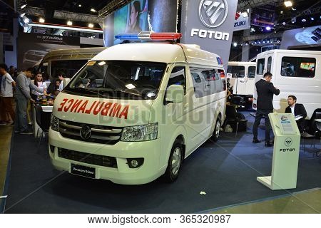 Pasay, Ph - Apr 7 - Foton Transvan Van At Manila International Auto Show On April 7, 2019 In Pasay, 