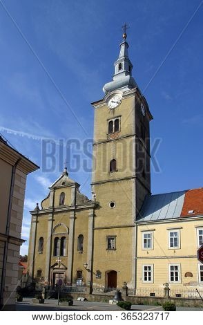 KRIZEVCI, CROATIA - OCTOBER 01, 2012: Saint Anne's Church in Krizevci Croatia