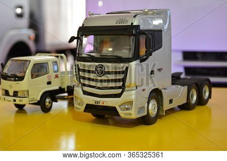Pasay, Ph - Apr 7 - Foton Auman Tractor Toy Truck At Manila International Auto Show On April 7, 2019