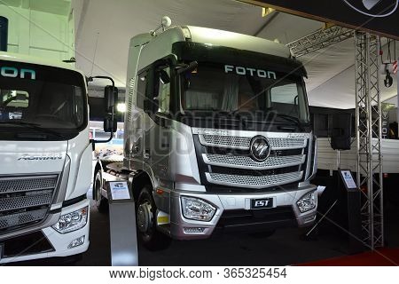 Pasay, Ph - Apr 7 - Foton Tractor Truck At Manila International Auto Show On April 7, 2019 In Pasay,