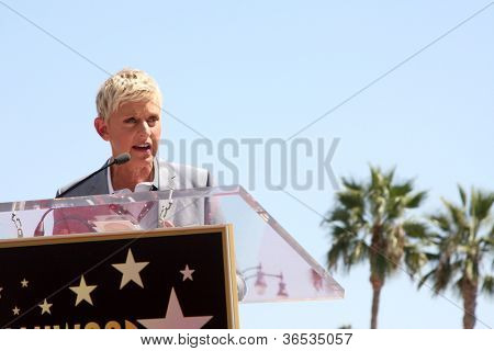 LOS ANGELES - SEP 4: Ellen DeGeneres på Fame ceremoni for Ellen Degeneres på Hollywood Walk 