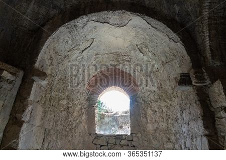 Demre, Antalya, Turkey - June 03, 2019: Interior Of Ancient Byzantine Greek Church Of Saint Nicholas