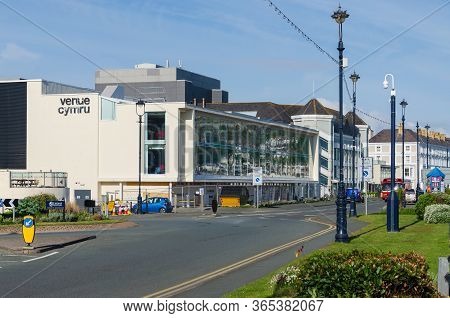 Llandudno, Uk : May 6, 2019: Venue Cymru Theatre And Conference Centre In Llandudno Is A Large Arts,