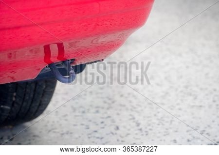 Trailer Hitch Or Towbar On The Car