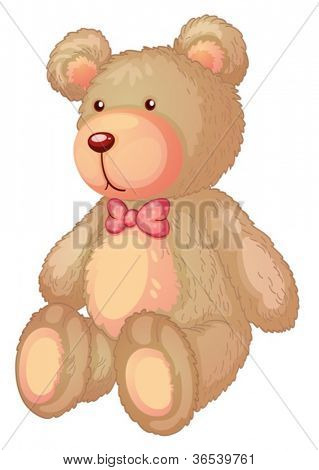 Ilustração de um urso-pardo claro