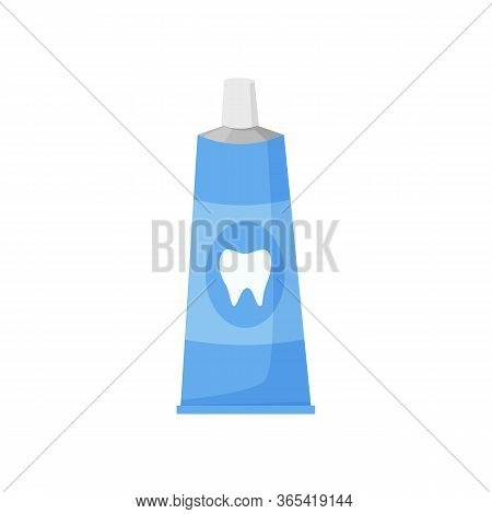Toothpaste Illustration. Tooth, Paste, Tube. Dental Care Concept. Can Be Used For Topics Like Teeth 