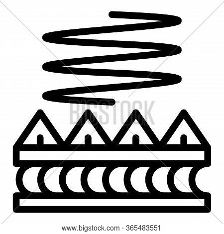 Soundproofing Icon. Outline Soundproofing Vector Icon For Web Design Isolated On White Background