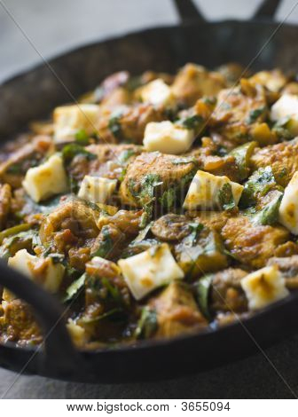 Pollo e Paneer Balti