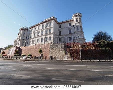 Bielsko-biala, Poland Europe On October 2019: Sulkowski Castle In European City Center At Silesian D