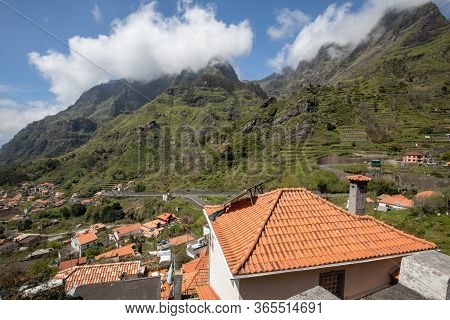 View The Pass Boca Da Encumeada On Madeira Island. Portugal