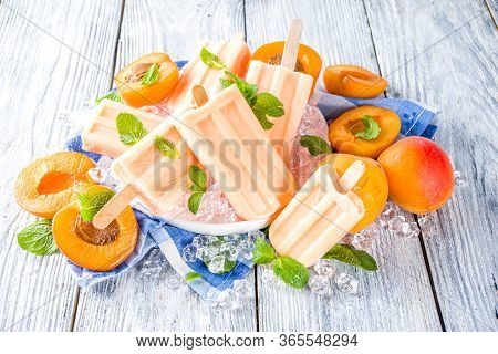 Homemade Apricot Popsicles