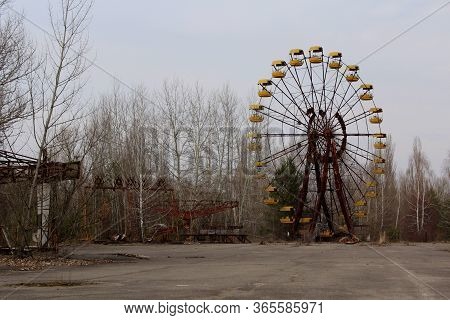 Ghost Town Pripyat In Chernobyl, Ferris Wheel