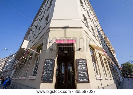 Prague, Czechia - October 31, 2019: Czech Convenience Store In The City Center Of Prague. Also Calle