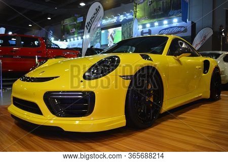 Pasay, Ph - Nov 30 - Porsche Sports Car At Manila Auto Salon Car Show On November 30, 2018 In Pasay,