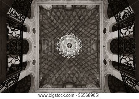 ARANJUEZ, SPAIN - MAY 22, 2019: Royal Palace of Aranjuez historical building in Spain