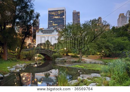 Central Park et Manhattan Skyline.