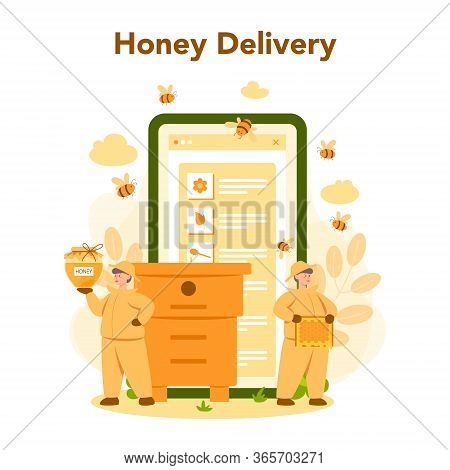 Hiver Or Beekeeper Online Service Or Platform. Professional Farmer
