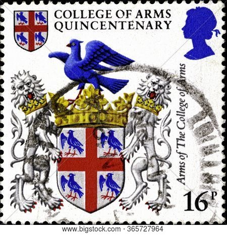02.09.2020 Divnoe Stavropol Territory Russia Postage Stamp Great Britain 1984 The 500th Anniversary 