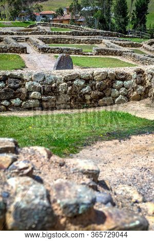 Ancient Ingapirca Ruins In The Azuay Province, Ecuador. The Largest Inca Ruins In Ecuador