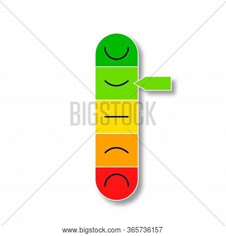 Happy-o-meter Icon For Web Site With Smile