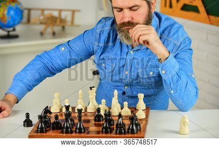 Bad Move Nullifies Good Ones. Chess Lesson. Strategy Concept. Playing Chess. Intellectual Hobby. Fig