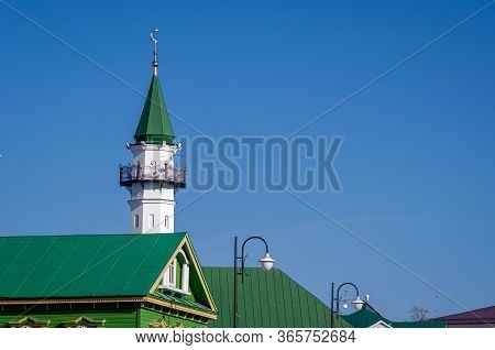 Minaret Of The Al-marjani Mosque, Kazan, Tatarstan Republic.