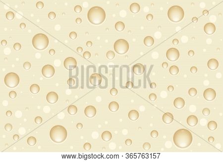 Seamless Pattern Of Abstract Repeating Colorful Bubbles Of Porous Milky Texture Like White Airy Choc