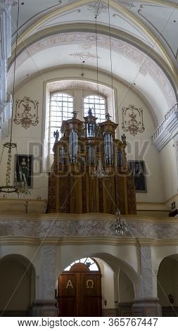 Aglona, Latvia - May 3 , 2020: Majestic Aglona Cathedral One Of The Most Important Catholic Spiritua