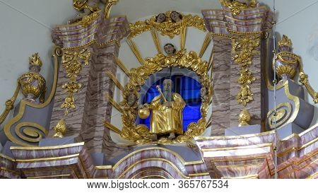 Aglona, Latvia - May 3 , 2020: Majestic Aglona Cathedral One Of The Most Important Catholic Spiritua