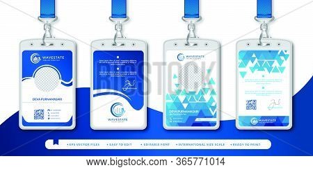 Corporate Id Card Design Template - Vector