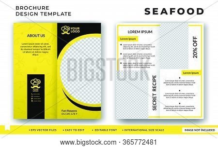 Flyer Brochure Design For Seafood Restaurant Template