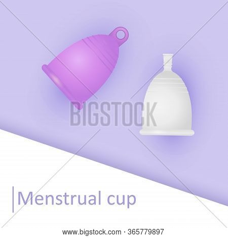Silicone Menstrual Cup. Eco-friendly, Washable Intimate Product. Zero Waste Supplies For Personal Hy