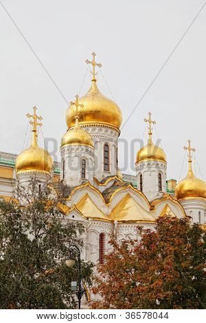 Arkhangelsk cathedral in Kremlin Moscow Russia