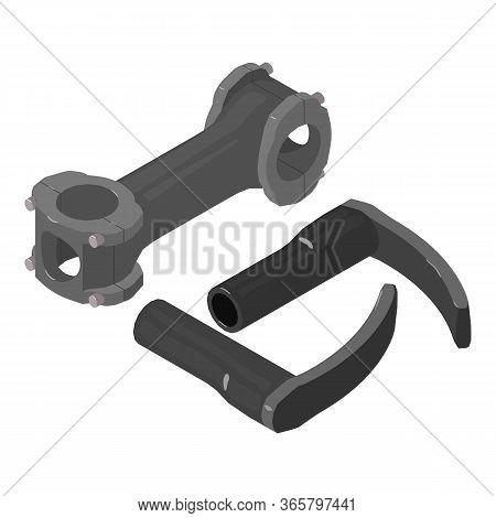 Bicycle Headset Icon. Isometric Illustration Of Bicycle Headset Vector Icon For Web