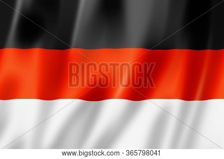 Oromo People Ethnic Flag, Africa. 3d Illustration