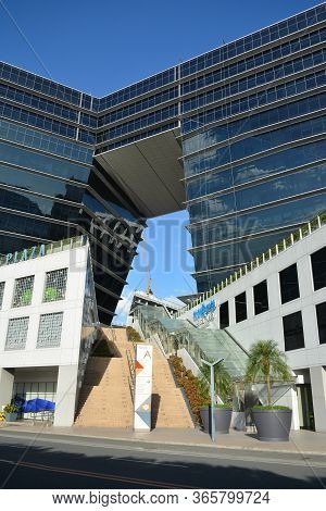 Pasay, Ph - Dec. 8 - Two Ecom Center Building Facade On December 8, 2018 In Pasay, Philippines.