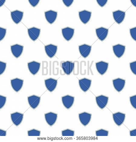 Securiyu Shield Pattern Repeat Seamless Pattern. Vector Geometric Illustration. Stock Vector Illustr