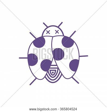 Software Bug Icon On White Background. Error Software Testing For Apps And Websites. Flat Vector Ill