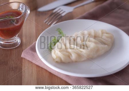  a Delicious, Diet Dish. Steam Dumplings. Manti