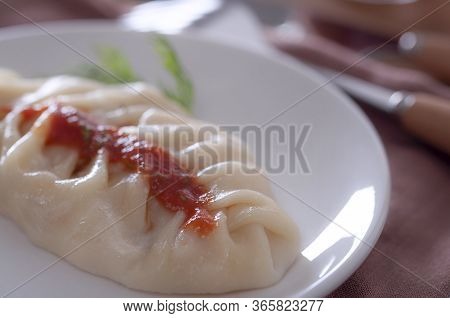  a Delicious, Diet Dish. Steam Dumplings. Manti