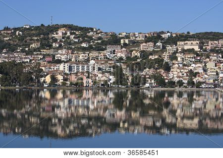 Stadt Argostoli auf der Insel Kefalonia, Griechenland