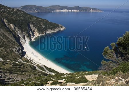 Myrtos ห้อง Kefalonia กรีซ