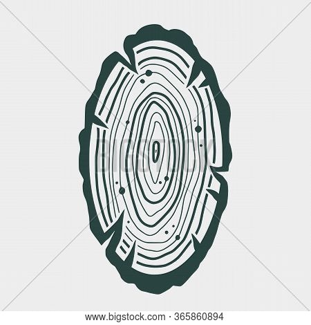 Carpenter Wood Rings Timber Lumber Logger Logo